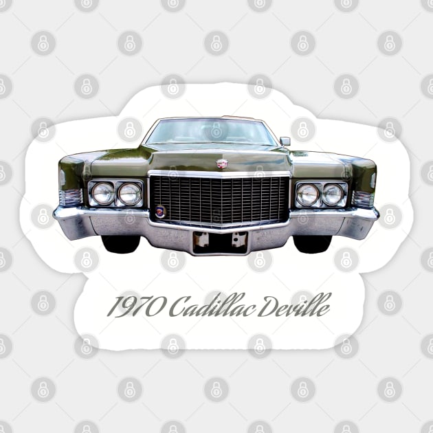 1970 Cadillac Deville Convertible Sticker by Afrocentric-Redman4u2